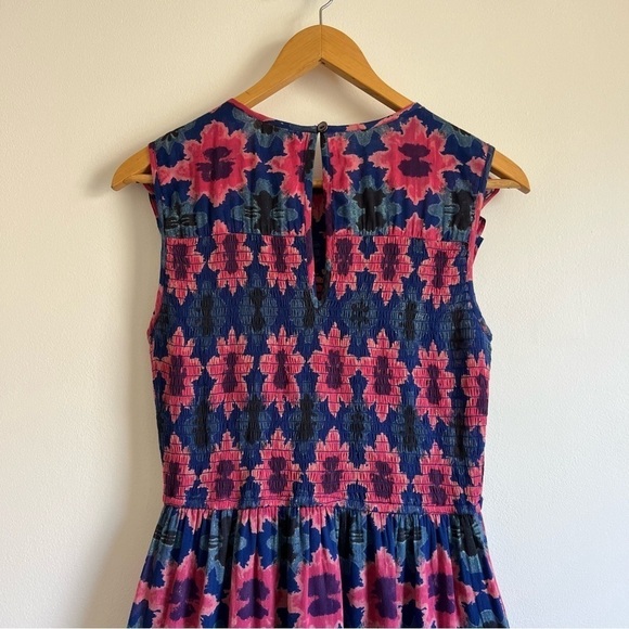 Banjanan Iris Dress in Shibori Clamp Dye Blueprint - Picture 12 of 16